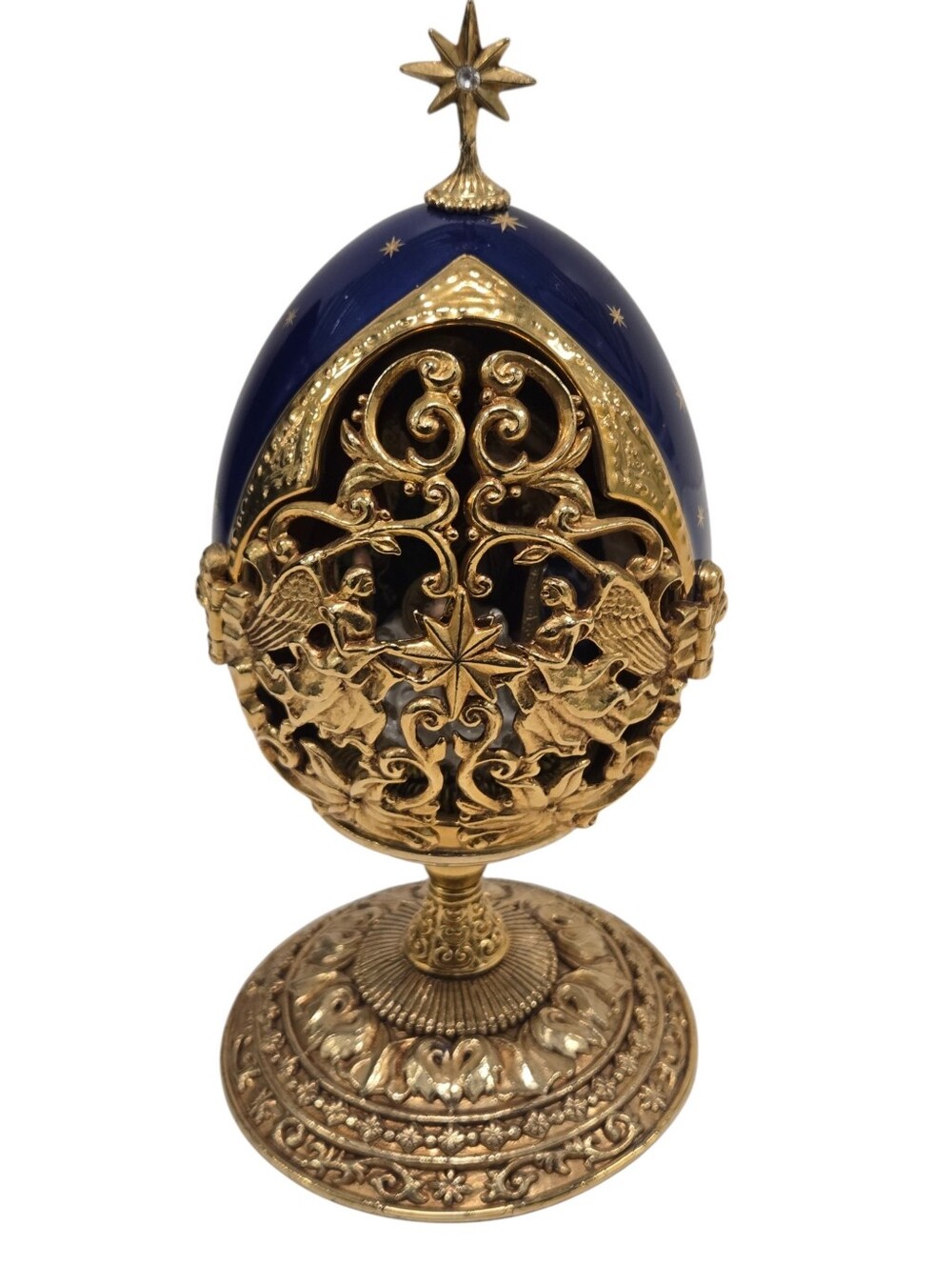 House of Fabergé "A King Is Born" collector egg by the Franklin Limited Edition
